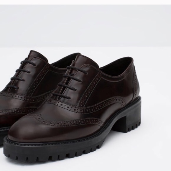 ❤️Sale❤️Zara Track Sole Bluchers, lace up shoes - Picture 3 of 8